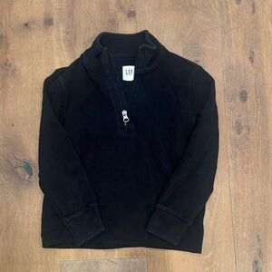 GAP Kids Black Quarter-Zip Sweater